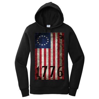 Betsy Ross 1776 13 State Original Colonies Flag Women's Pullover Hoodie