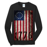 Betsy Ross 1776 13 State Original Colonies Flag Tall Long Sleeve T-Shirt