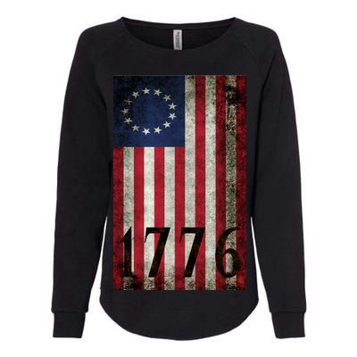 Betsy Ross 1776 13 State Original Colonies Flag Womens California Wash Sweatshirt