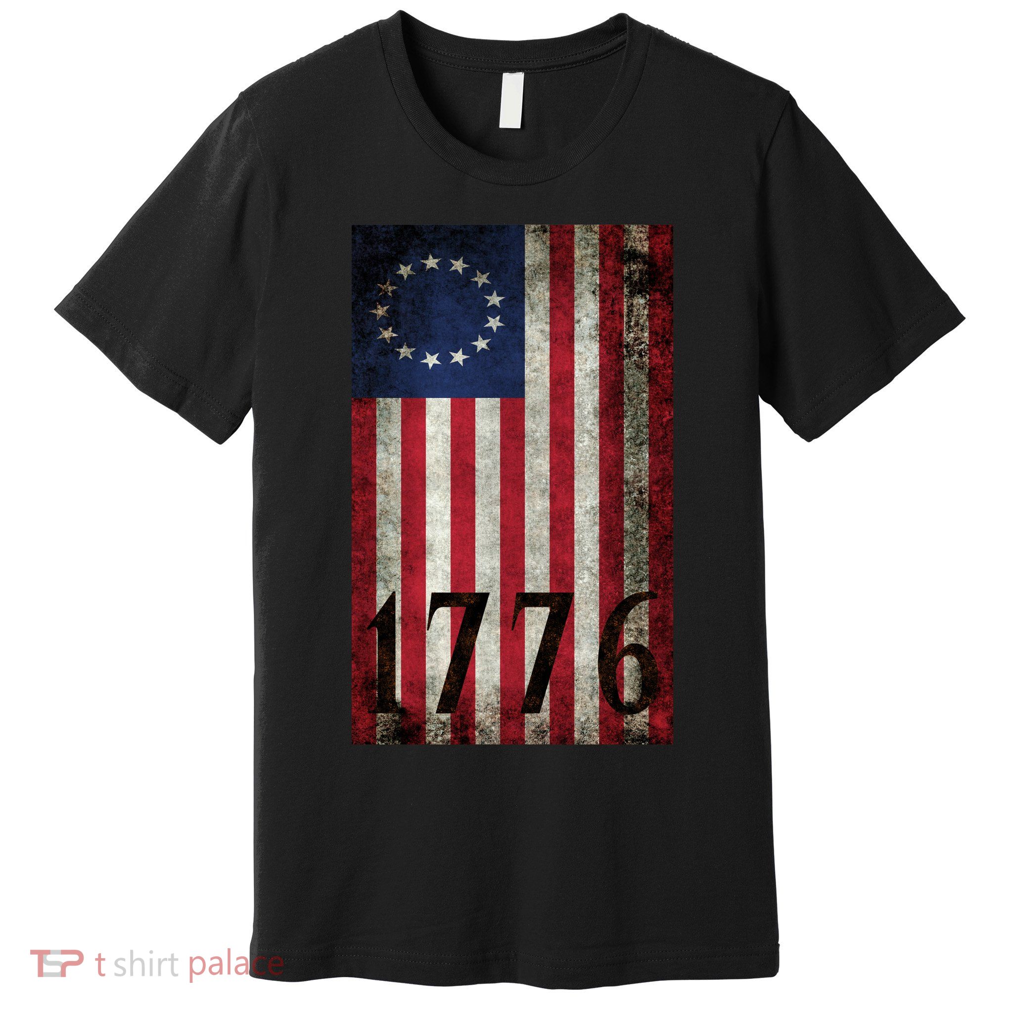 Betsy Ross 1776 13 State Original Colonies Flag Premium T-Shirt
