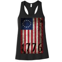 Betsy Ross 1776 13 State Original Colonies Flag Women's Racerback Tank