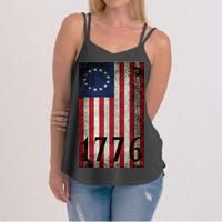 Betsy Ross 1776 13 State Original Colonies Flag Women's Strappy Tank