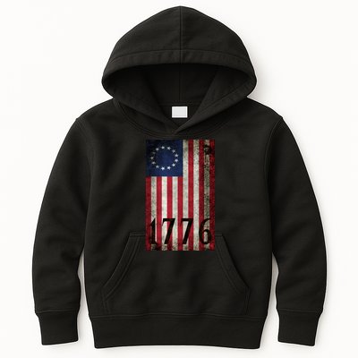 Betsy Ross 1776 13 State Original Colonies Flag Kids Hoodie