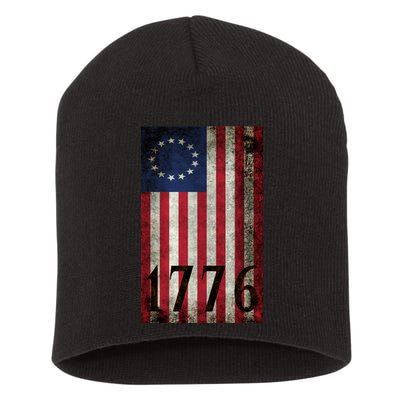 Betsy Ross 1776 13 State Original Colonies Flag Short Acrylic Beanie