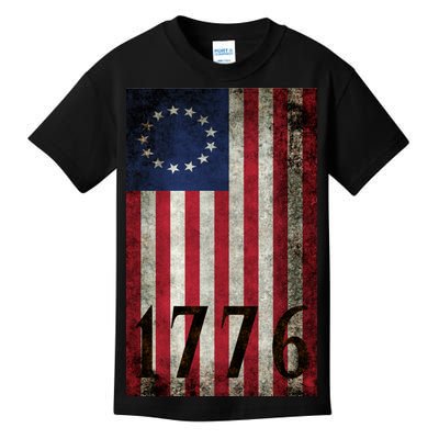 Betsy Ross 1776 13 State Original Colonies Flag Kids T-Shirt