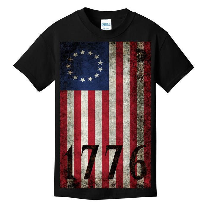 Betsy Ross 1776 13 State Original Colonies Flag Kids T-Shirt