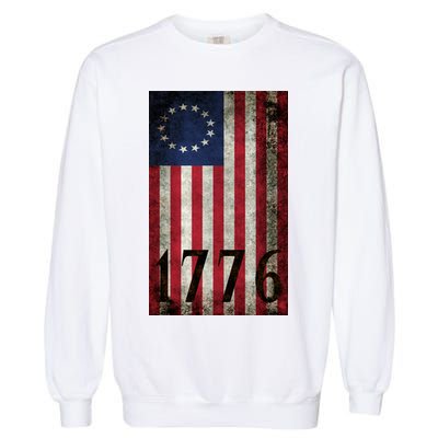 Betsy Ross 1776 13 State Original Colonies Flag Garment-Dyed Sweatshirt