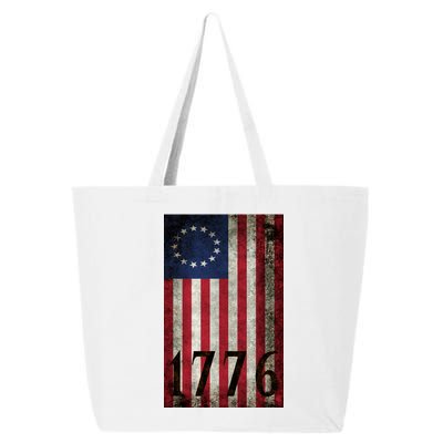 Betsy Ross 1776 13 State Original Colonies Flag 25L Jumbo Tote