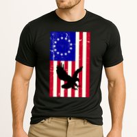 Betsy Ross 4th Of July American Flag Cooling Performance Crew T-Shirt