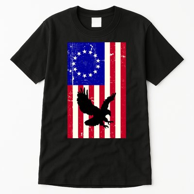 Betsy Ross 4th Of July American Flag Tall T-Shirt