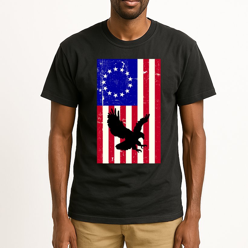 Betsy Ross 4th Of July American Flag Tall T-Shirt