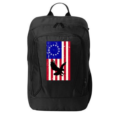 Betsy Ross 4th Of July American Flag City Backpack