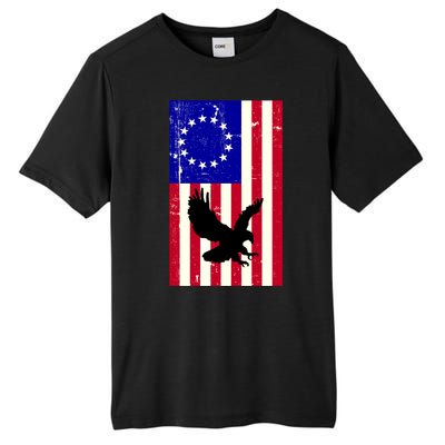 Betsy Ross 4th Of July American Flag Tall Fusion ChromaSoft Performance T-Shirt