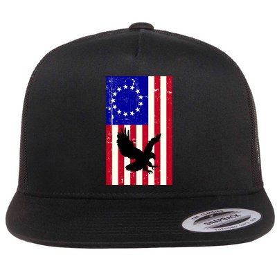 Betsy Ross 4th Of July American Flag Flatbill Hat