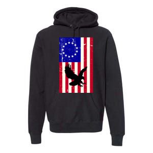 Betsy Ross 4th Of July American Flag Premium Hoodie