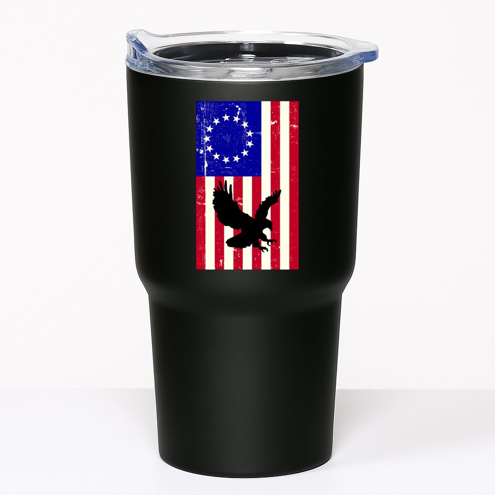 Betsy Ross 4th Of July American Flag Tumbler