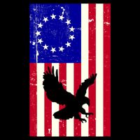 Betsy Ross 4th Of July American Flag Cooling Performance Long Sleeve Crew