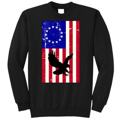 Betsy Ross 4th Of July American Flag Tall Sweatshirt