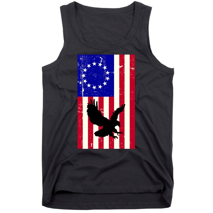 Betsy Ross 4th Of July American Flag Tank Top