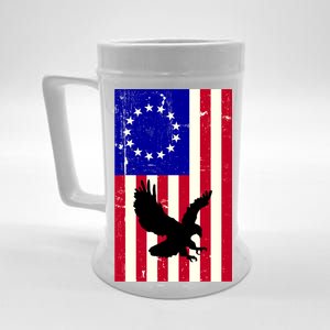 Betsy Ross 4th Of July American Flag Beer Stein