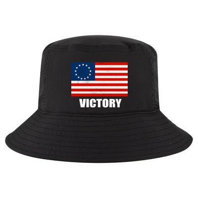 Betsy Ross American Victory Flag Cool Comfort Performance Bucket Hat