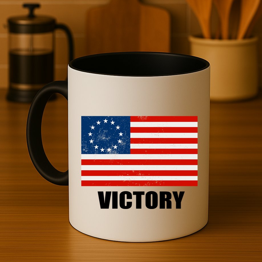 Betsy Ross American Victory Flag Mug