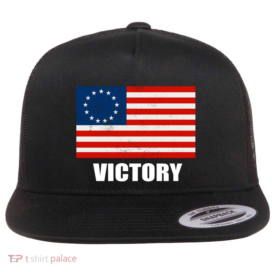 Betsy Ross American Victory Flag Flatbill Hat