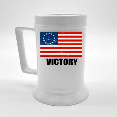 Betsy Ross American Victory Flag Beer Stein