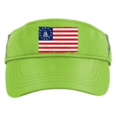 Betsy Ross Don't Tread On Me Flag Adult Drive Performance Visor