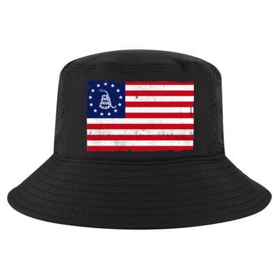 Betsy Ross Don't Tread On Me Flag Cool Comfort Performance Bucket Hat