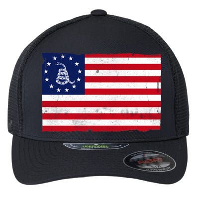 Betsy Ross Don't Tread On Me Flag Flexfit Unipanel Trucker Cap