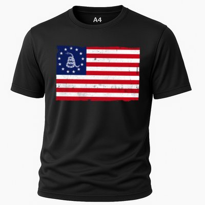 Betsy Ross Don't Tread On Me Flag Performance Shirt
