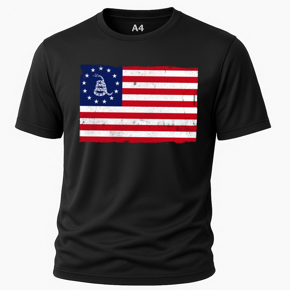 Betsy Ross Don't Tread On Me Flag Performance Shirt