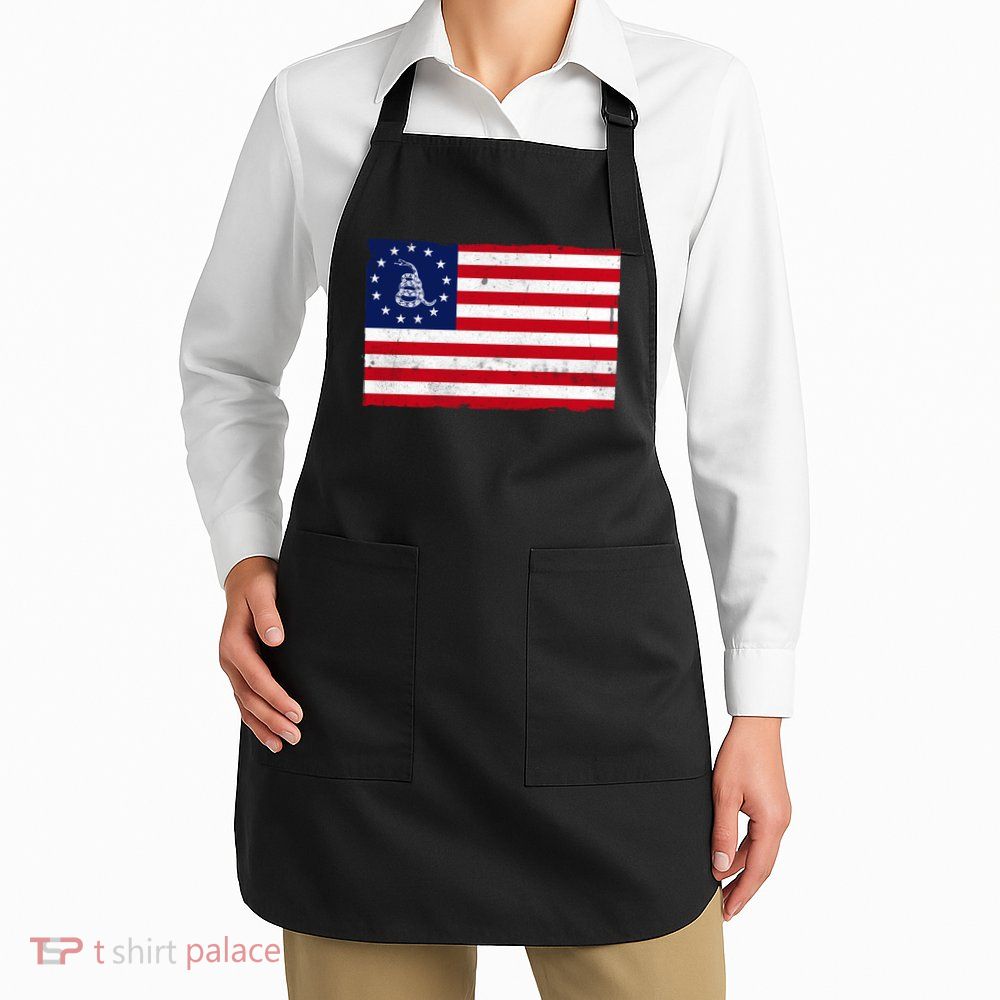 Betsy Ross Don't Tread On Me Flag Apron