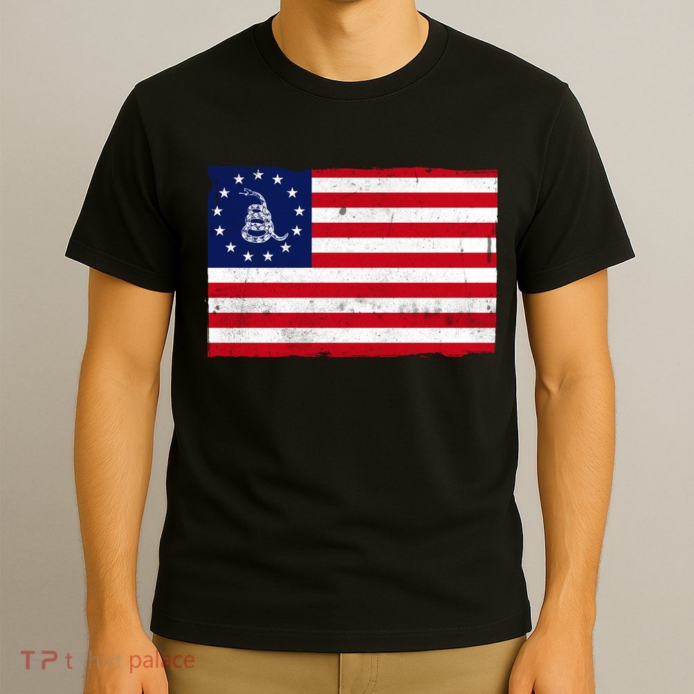 Betsy Ross Don't Tread On Me Flag T-Shirt