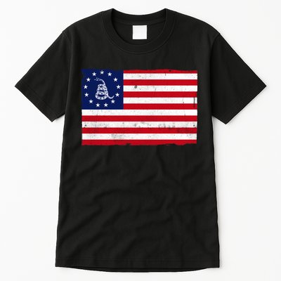 Betsy Ross Don't Tread On Me Flag Tall T-Shirt