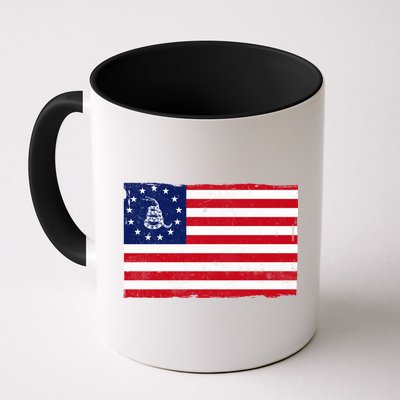 Betsy Ross Don't Tread On Me Flag Mug