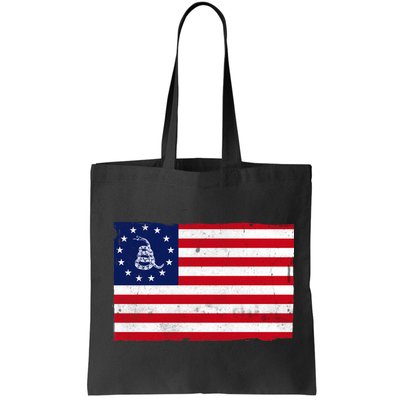 Betsy Ross Don't Tread On Me Flag Bag