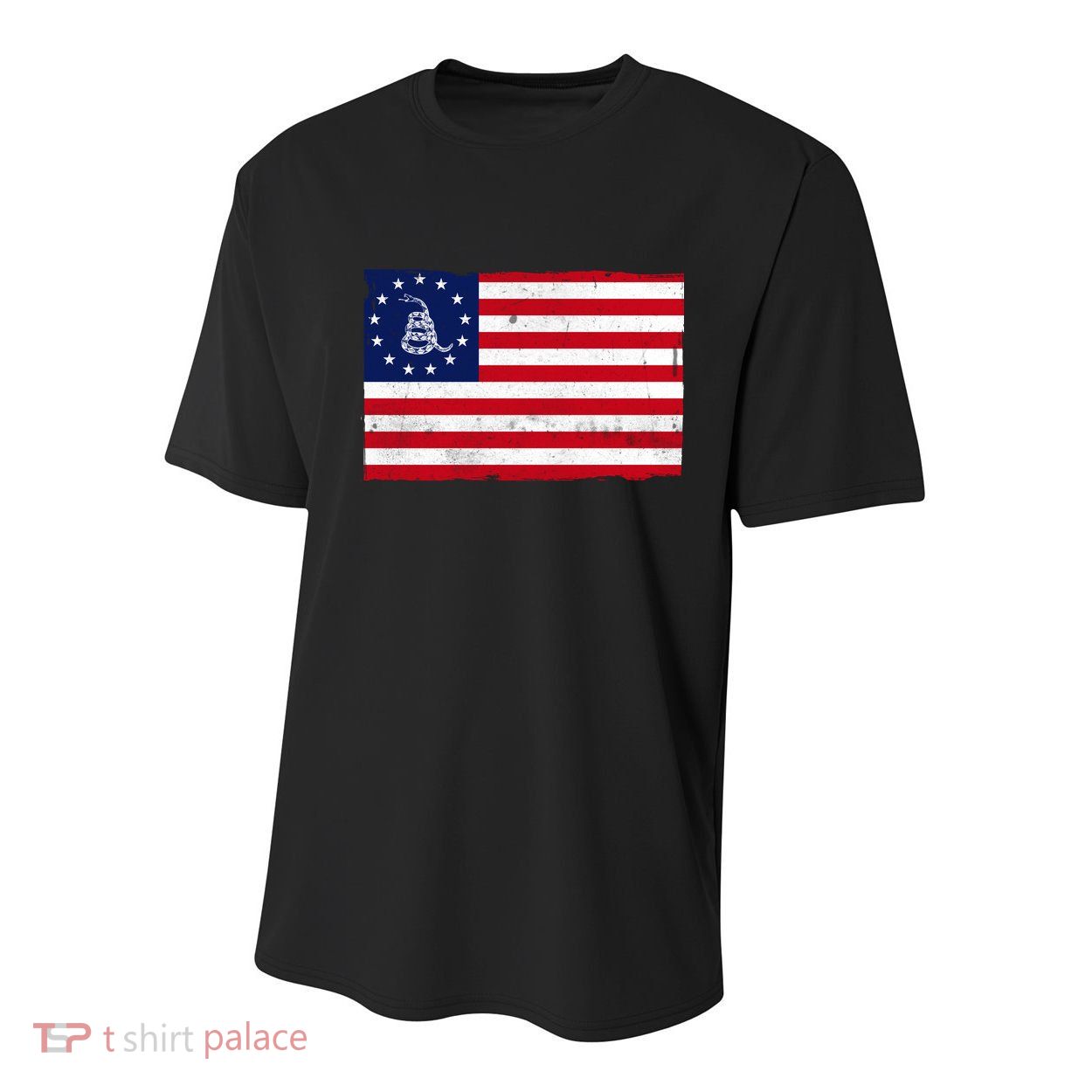 Betsy Ross Don't Tread On Me Flag Youth Performance Sprint T-Shirt