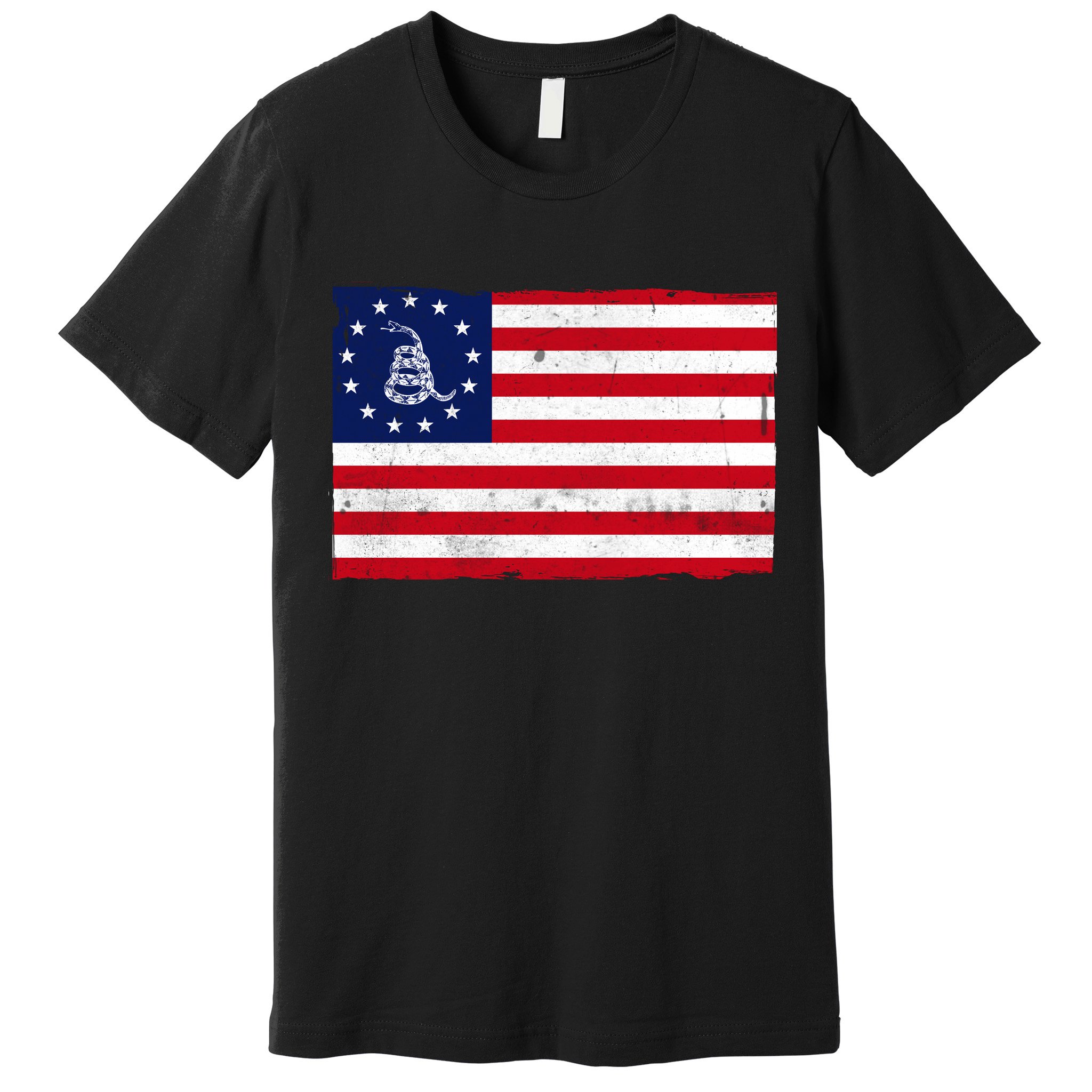 Betsy Ross Don't Tread On Me Flag Premium T-Shirt