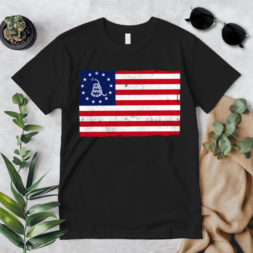 Betsy Ross Don't Tread On Me Flag Premium T-Shirt