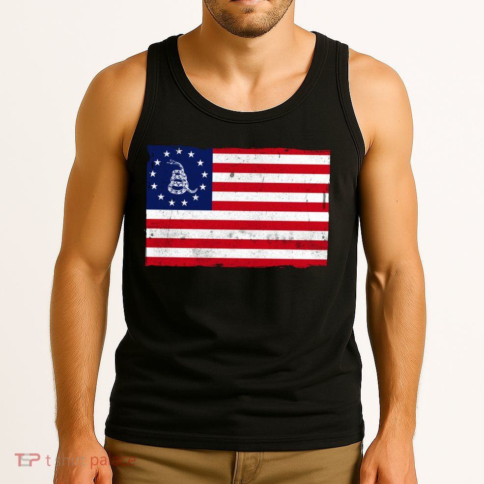 Betsy Ross Don't Tread On Me Flag Tank Top