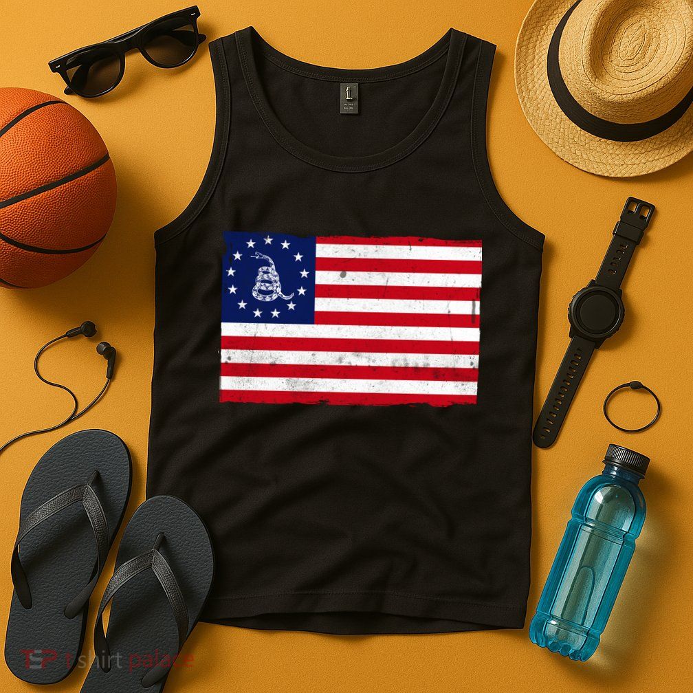 Betsy Ross Don't Tread On Me Flag Tank Top