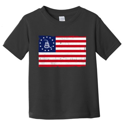Betsy Ross Don't Tread On Me Flag Toddler T-Shirt