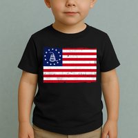 Betsy Ross Don't Tread On Me Flag Toddler T-Shirt