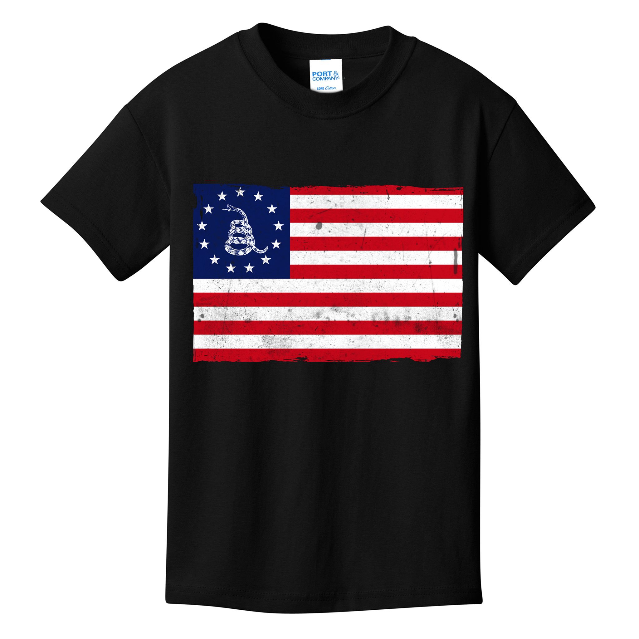 Betsy Ross Don't Tread On Me Flag Kids T-Shirt