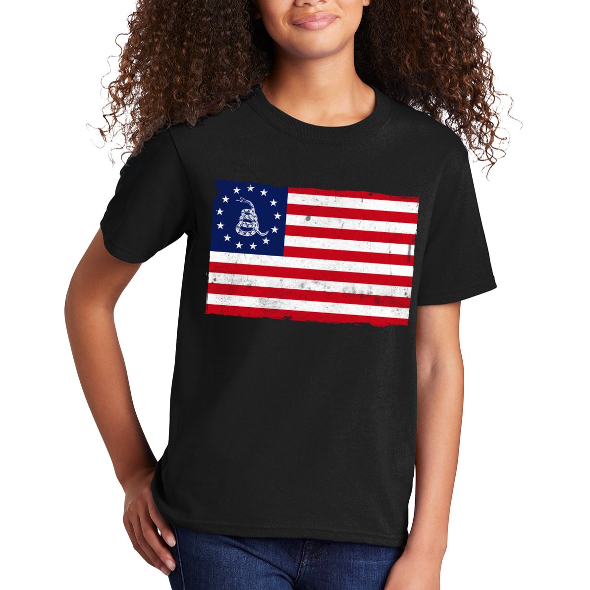 Betsy Ross Don't Tread On Me Flag Kids T-Shirt