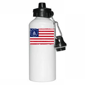 Betsy Ross Don't Tread On Me Flag Aluminum Water Bottle