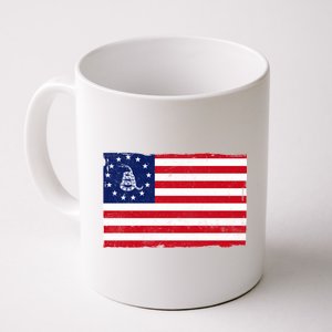 Betsy Ross Don't Tread On Me Flag Coffee Mug