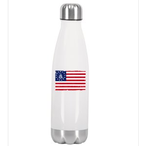 Betsy Ross Don't Tread On Me Flag Stainless Steel Insulated Water Bottle